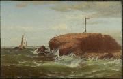 Robert Swain Gifford Seconnet Rock, New Bedford, Massachusetts Sweden oil painting artist